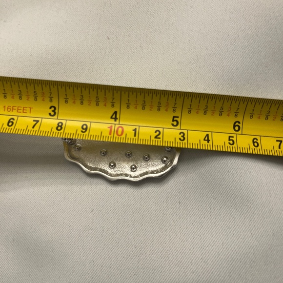 Pray Hard silver pin with rhinestones by Art Gallery of Ontario - Picture 9 of 9